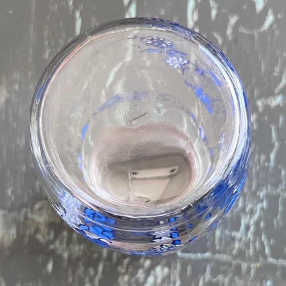 Blue floral vintage, glass, sugar decanter - libbey​ - Picture 9 of 9